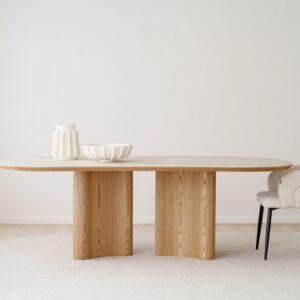MESA DE COMEDOR CURVA CERAMICA