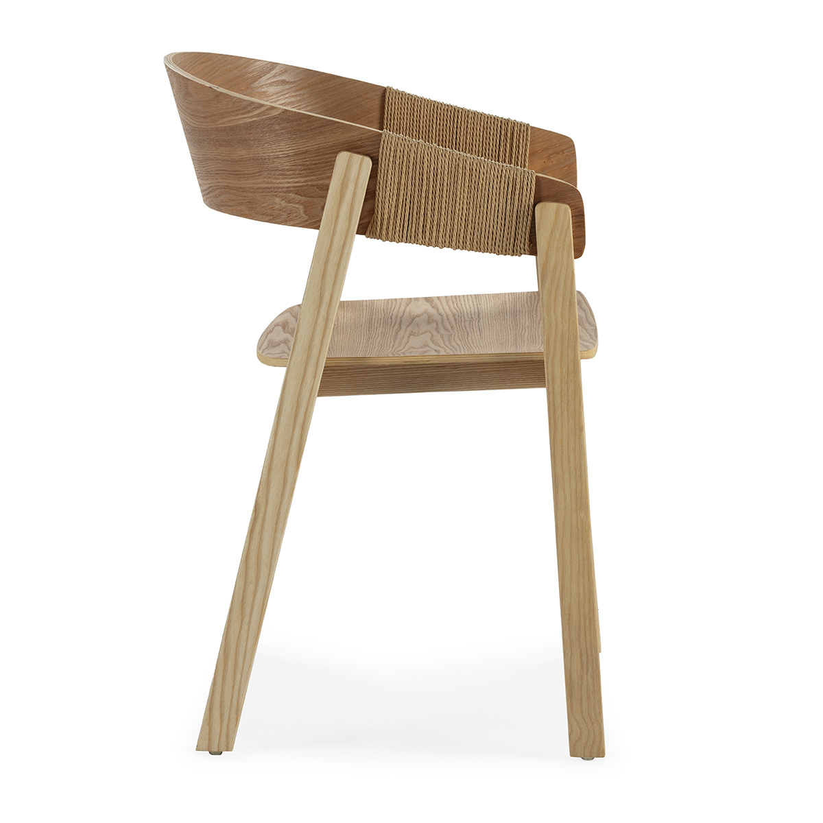 SILLA DE MADERA ROBLE/CUERDA - Imagen 2